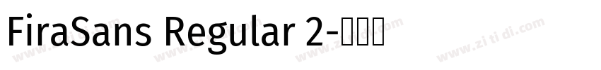 FiraSans Regular 2字体转换